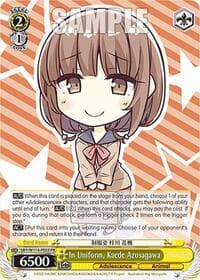 In Uniform, Kaede Azusagawa (PR) - Rascal Does Not Dream Series - Weiss Schwarz card