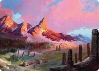 Rugged Highlands Art Card (29/54) - Art Series: Tarkir: Dragonstorm - Magic: The Gathering card