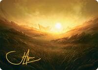 Plains Art Card (31/54) (Gold-Stamped Signature) - Art Series: Tarkir: Dragonstorm - Magic: The Gathering card