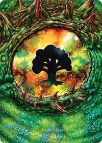 Forest Art Card (32/54) - Art Series: Tarkir: Dragonstorm - Magic: The Gathering card