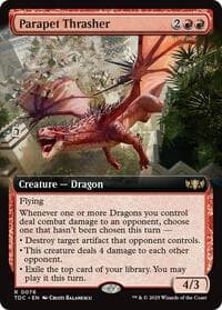 Parapet Thrasher (Extended Art) - Commander: Tarkir: Dragonstorm - Magic: The Gathering card
