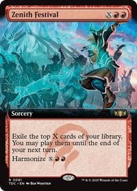 Zenith Festival (Extended Art) - Commander: Tarkir: Dragonstorm - Magic: The Gathering card