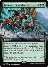 Become the Avalanche (Extended Art) - Commander: Tarkir: Dragonstorm - Magic: The Gathering card