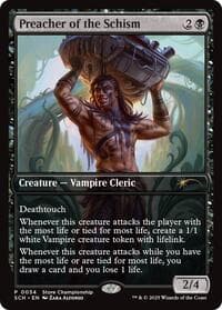 Preacher of the Schism - Game Day & Store Championship Promos - Magic: The Gathering card