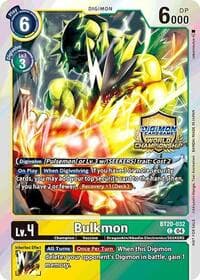 Bulkmon (Regionals 25-26 Champion Card Set Season 1) - Release Special Booster 2.5 - Digimon Card Game card