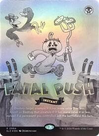Fatal Push (0884) (Black & White Foil) - Secret Lair Drop Series - Magic: The Gathering card