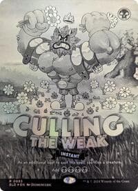 Culling the Weak (Black & White Foil) - Secret Lair Drop Series - Magic: The Gathering card