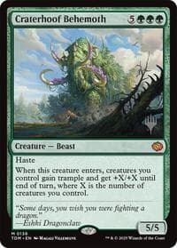 Craterhoof Behemoth - Promo Pack: Tarkir: Dragonstorm - Magic: The Gathering card