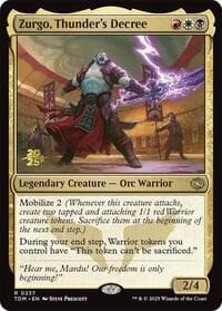 Zurgo, Thunder's Decree - Prerelease Cards - Magic: The Gathering card