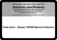 Code Card - Kleavor VSTAR Special Collection - Miscellaneous Cards & Products - Pokemon card