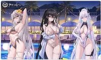 Azur Lane New Illustration Rubber Mat (Night Pool) Playmat - Curtain Damashii Playmats - Playmats card