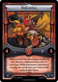 Volcaries - Champion of Hephaestus - Shattered Stars Chapter 2 [SS2] - Elestrals card