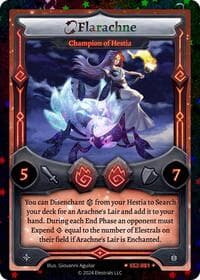 Flarachne - Champion of Hestia (Stellar) - Shattered Stars Chapter 2 [SS2] - Elestrals card