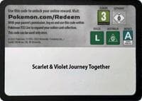 Code Card - Journey Together Booster Pack - SV09: Journey Together - Pokemon card