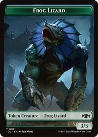 Frog Lizard // Dragon (0014) Double-Sided Token - Commander: Tarkir: Dragonstorm - Magic: The Gathering card