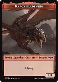 Karox Bladewing // Copy Double-Sided Token - Commander: Tarkir: Dragonstorm - Magic: The Gathering card