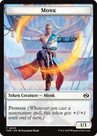 Monk // Treasure Double-Sided Token - Tarkir: Dragonstorm - Magic: The Gathering card