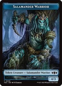 Salamander Warrior // Zombie Druid Double-Sided Token - Commander: Tarkir: Dragonstorm - Magic: The Gathering card