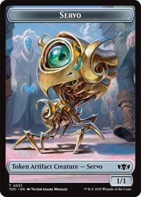 Servo // Warrior Double-Sided Token - Commander: Tarkir: Dragonstorm - Magic: The Gathering card