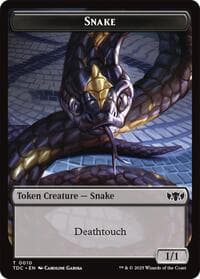 Snake // Myr Double-Sided Token - Commander: Tarkir: Dragonstorm - Magic: The Gathering card