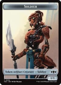 Soldier (0032) // Copy Double-Sided Token - Commander: Tarkir: Dragonstorm - Magic: The Gathering card