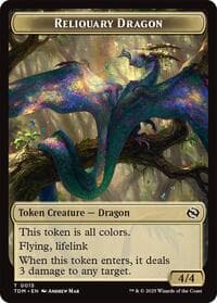 Reliquary Dragon // Dragon (0011) Double-Sided Token - Tarkir: Dragonstorm - Magic: The Gathering card