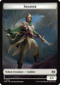 Soldier (0004) // Soldier (0005) Double-Sided Token - Tarkir: Dragonstorm - Magic: The Gathering card