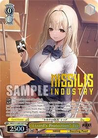 "Lizard's Protection" Tia (SSP) (Gold Patterned Stamp) - GODDESS OF VICTORY: NIKKE - Weiss Schwarz card