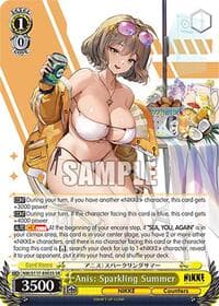 Anis: Sparkling Summer (SR) - GODDESS OF VICTORY: NIKKE - Weiss Schwarz card