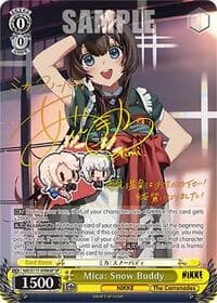 Mica: Snow Buddy (SP) (Gold Stamp) - GODDESS OF VICTORY: NIKKE - Weiss Schwarz card