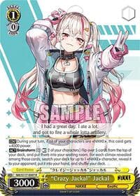 "Crazy Jackal" Jackal - GODDESS OF VICTORY: NIKKE - Weiss Schwarz card