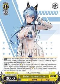 Helm: Aquamarine (SR) - GODDESS OF VICTORY: NIKKE - Weiss Schwarz card