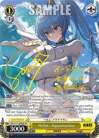 Helm: Aquamarine (SP) (Gold Stamp) - GODDESS OF VICTORY: NIKKE - Weiss Schwarz card
