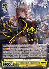 Proceeding With the Plan, Rapi (SP) (Gold Stamp) - GODDESS OF VICTORY: NIKKE - Weiss Schwarz card