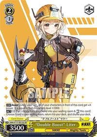 "Double Boost" Liter (SR) - GODDESS OF VICTORY: NIKKE - Weiss Schwarz card