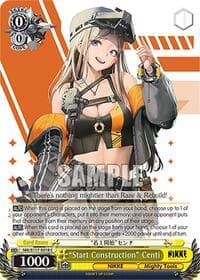 "Start Construction" Centi - GODDESS OF VICTORY: NIKKE - Weiss Schwarz card