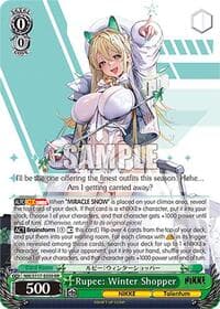 Rupee: Winter Shopper - GODDESS OF VICTORY: NIKKE - Weiss Schwarz card
