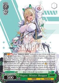 Rupee: Winter Shopper (SR) - GODDESS OF VICTORY: NIKKE - Weiss Schwarz card