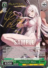 "Showtime" Blanc (SP) (Gold Stamp) - GODDESS OF VICTORY: NIKKE - Weiss Schwarz card