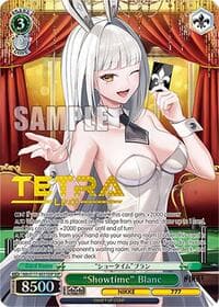 "Showtime" Blanc (SSP) (Gold Patterned Stamp) - GODDESS OF VICTORY: NIKKE - Weiss Schwarz card