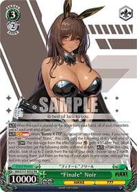 "Finale" Noir - GODDESS OF VICTORY: NIKKE - Weiss Schwarz card