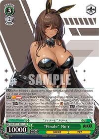 "Finale" Noir (SR) - GODDESS OF VICTORY: NIKKE - Weiss Schwarz card