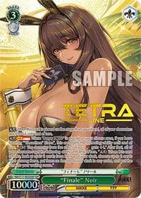 "Finale" Noir (SSP) (Gold Patterned Stamp) - GODDESS OF VICTORY: NIKKE - Weiss Schwarz card