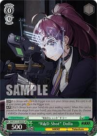 "R&D Shot" Dolla (SR) - GODDESS OF VICTORY: NIKKE - Weiss Schwarz card