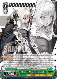 Blanc: White Rabbit (SR) - GODDESS OF VICTORY: NIKKE - Weiss Schwarz card