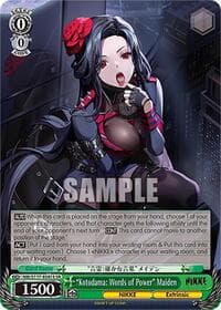 "Kotodama: Words of Power" Maiden (SR) - GODDESS OF VICTORY: NIKKE - Weiss Schwarz card