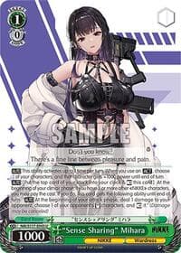 "Sense Sharing" Mihara - GODDESS OF VICTORY: NIKKE - Weiss Schwarz card