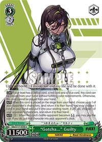 "Gotcha..." Guilty - GODDESS OF VICTORY: NIKKE - Weiss Schwarz card