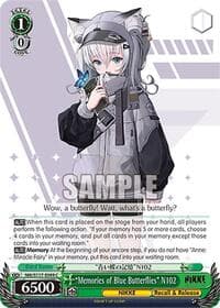 "Memories of Blue Butterflies" N102 - GODDESS OF VICTORY: NIKKE - Weiss Schwarz card
