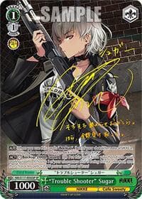 "Trouble Shooter" Sugar (SP) (Gold Stamp) - GODDESS OF VICTORY: NIKKE - Weiss Schwarz card